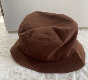 Old Skool Fishing Hat Stitched brown bucket size M/L